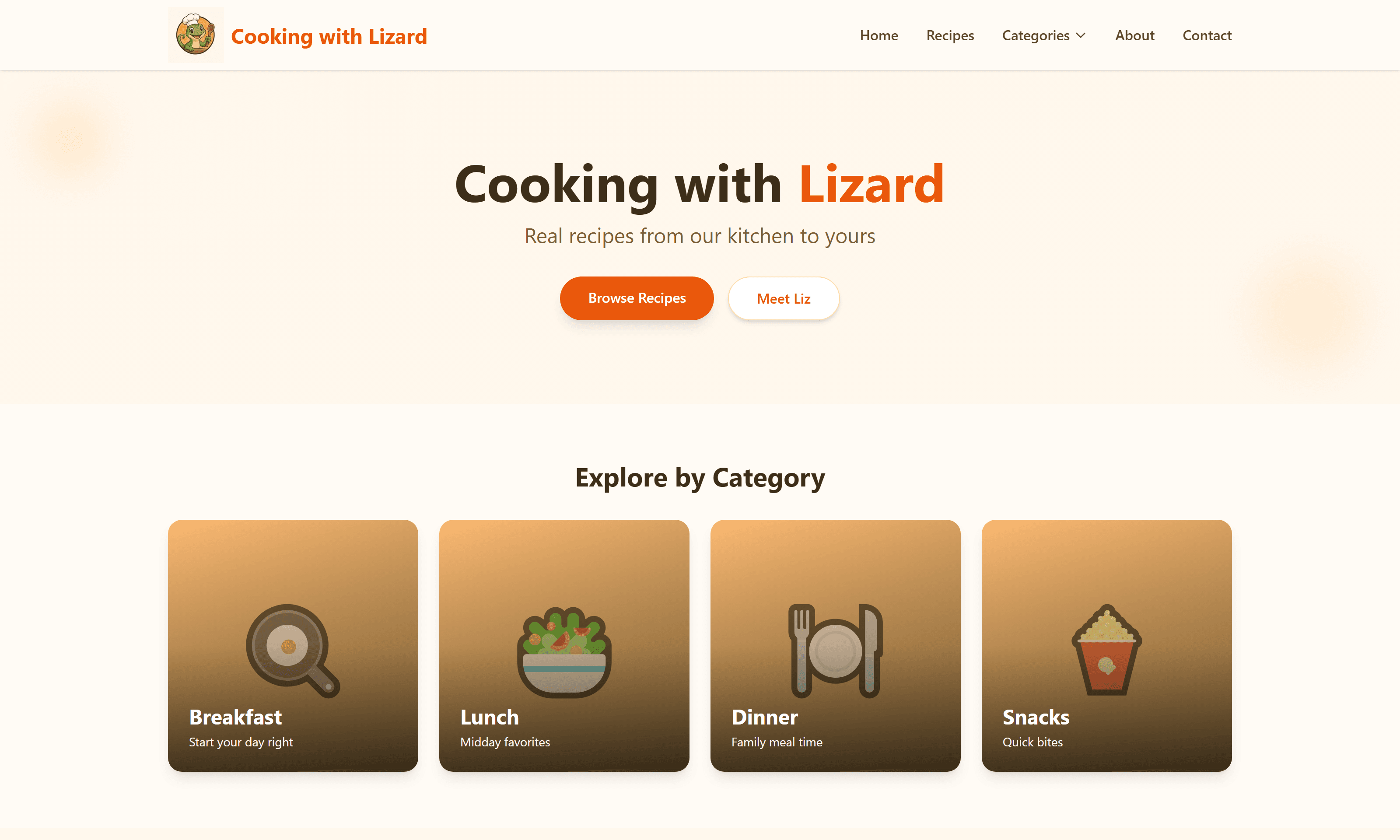 Cooking with Lizard screenshot